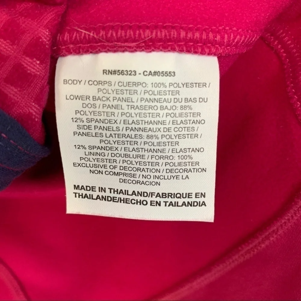 Nike Dark Pink Running Vest With‎ Reflective Strips Size XS